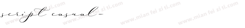 script casual字体转换